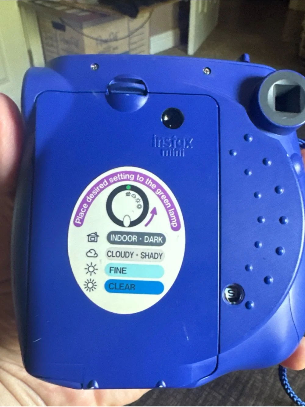 Fujifilm Instax Mini 7S Instant Camera - dark blue Untested No Film